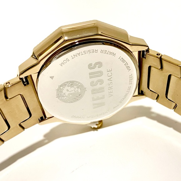 Versace Versus Versace Gold Studded Women’s Watch NWT - Picture 7 of 11